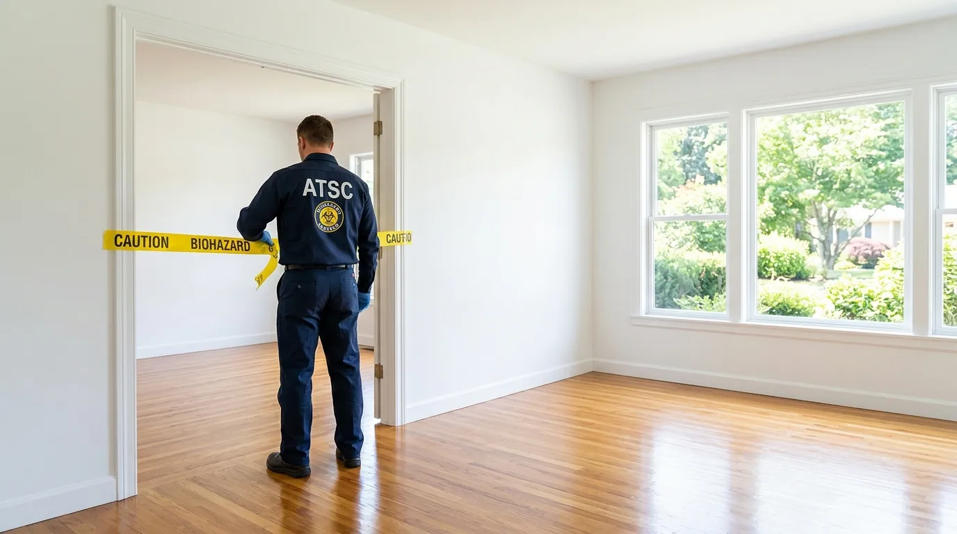 Certified biohazard cleanup crew performing Crime Scene Cleanup in Campbell