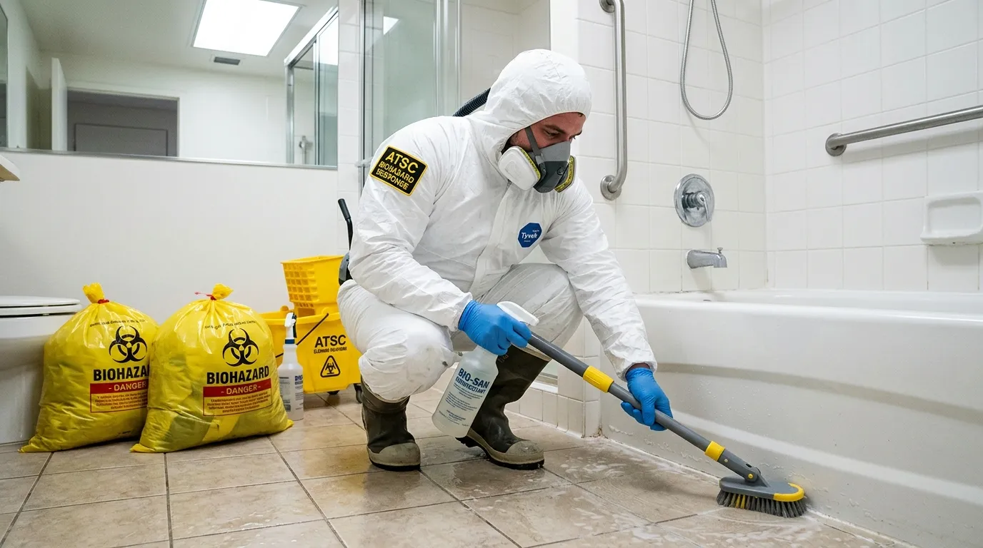 Decontamination equipment deployed for Blood Cleanup in Campbell